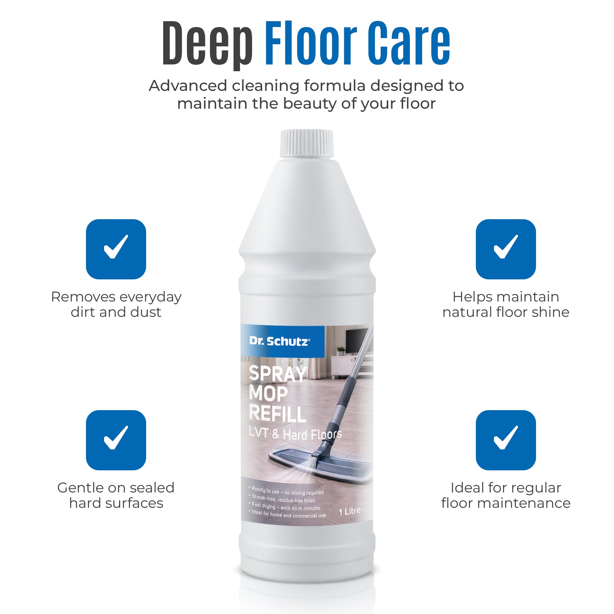 Dr. Schutz Spray Mop Refill for LVT & Hard Floors