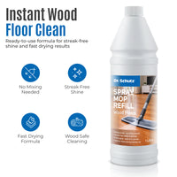 Dr. Schutz Wood Floor Cleaner Refill for Spray Mop
