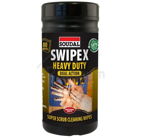 Soudal Heavy Duty Swipex Scrub-Clean Wipes 80 Pack